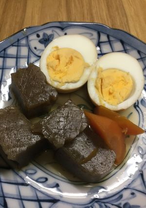 卵とこんにゃくの甘辛煮-レシピのメイン写真