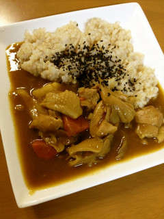 カレーライスに酢しょうが入れちゃいました-レシピのメイン写真