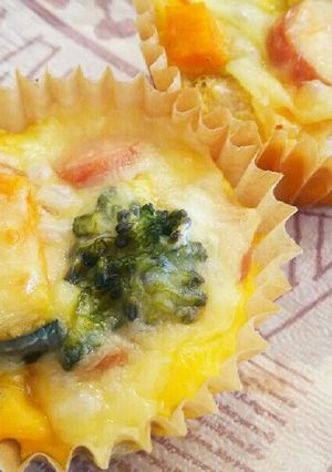 簡単☆お好きな野菜でプチキッシュ♪-レシピのメイン写真