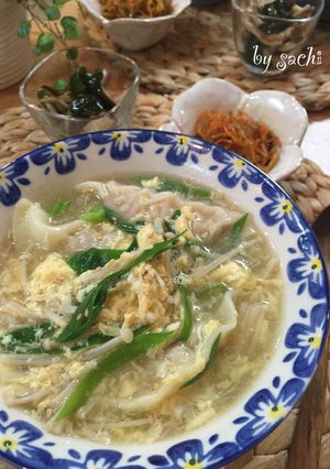 作り置きの冷凍餃子deスープ餃子♪-レシピのメイン写真
