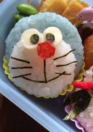 キャラ弁簡単♡ご飯で立体ドラえもん。-レシピのメイン写真