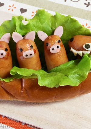 3匹のこぶた ホットドッグ-レシピのメイン写真