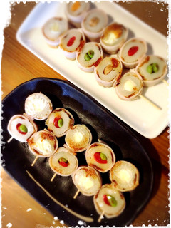 おウチ居酒屋♡カラフル竹輪のベーコン巻串-レシピのメイン写真