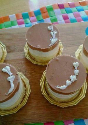 チョコとマスカルポーネチーズの２色ケーキ-レシピのメイン写真