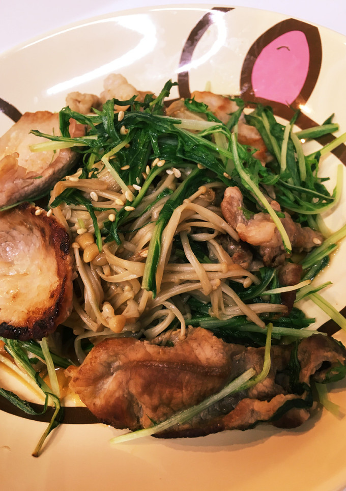 豚肉 水菜 えのき 炒め【簡単】-レシピのメイン写真