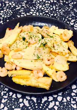タケノコと小エビのペペロンチーノ-レシピのメイン写真