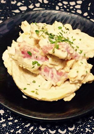 タケノコとハム卵の味噌マヨ胡麻和え-レシピのメイン写真