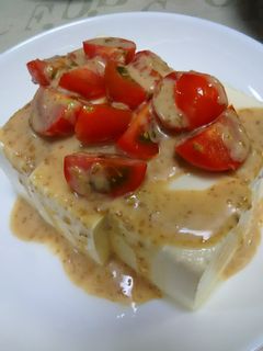 豆腐とトマトのサラダ-レシピのメイン写真