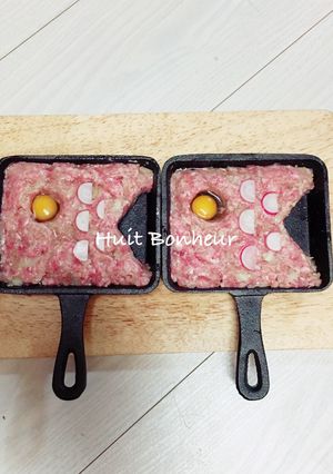 スキレットDE鯉のぼりハンバーグ-レシピのメイン写真