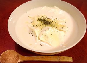 レンジで簡単！チーズと豆腐と豆乳のスープ-レシピのメイン写真