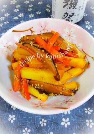 筍と人参椎茸のきんぴら風炒め♪-レシピのメイン写真