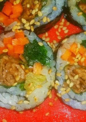 牛肉海苔巻き（김밥）-レシピのメイン写真