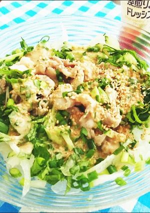 まるごと新玉ねぎ★薬味しゃぶしゃぶサラダ-レシピのメイン写真