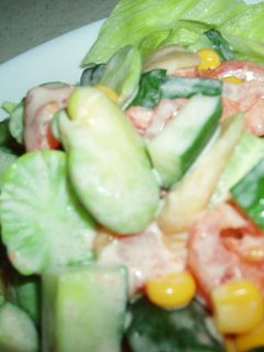 そら豆のモリモリサラダ-レシピのメイン写真
