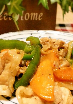 ぱぱっと！豚肉と野菜のオイスター炒め-レシピのメイン写真