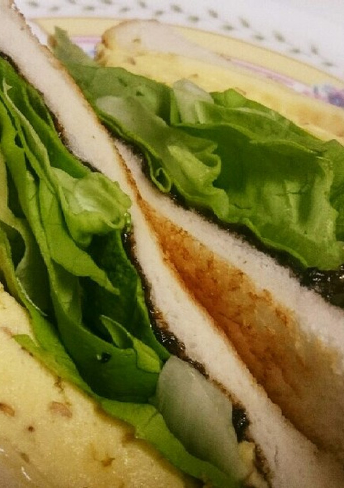 和風☆卵焼きと海苔の佃煮のサンドウィッチ-レシピのメイン写真