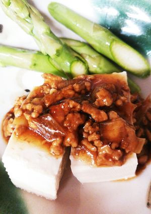 鳥の胸肉挽き肉あんかけ～♪-レシピのメイン写真