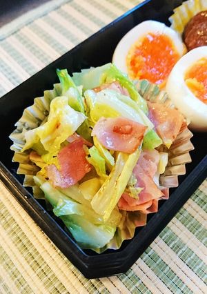 お弁当に超簡単！春キャベツとベーコン♪-レシピのメイン写真