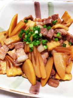 タケノコと豚バラの煮物-レシピのメイン写真