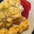 卵とトマトのホットサラダ