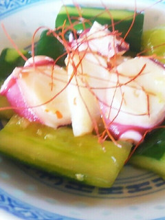 タコと叩きキュウリの中華風前菜-レシピのメイン写真