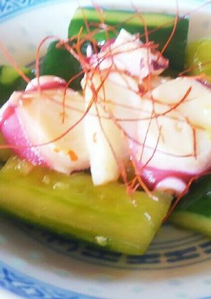 タコと叩きキュウリの中華風前菜-レシピのメイン写真