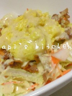 白菜を生で?ムシャムシャうんまいサラダ♪-レシピのメイン写真