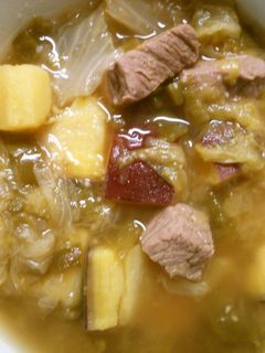 牛肉とレタスさつま芋ピーマンの中華煮込み-レシピのメイン写真