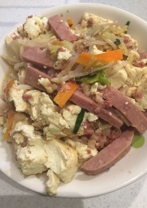 我が家の豆腐チャンプル-レシピのメイン写真