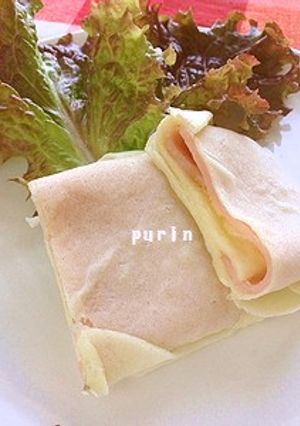 春巻きの皮でハムとチーズのブリトー-レシピのメイン写真