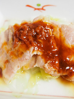 豚バラ肉と白菜蒸し〜梅肉ポン酢かけ〜-レシピのメイン写真