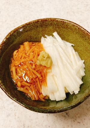 スピード一品♪長芋の千切りのなめたけがけ-レシピのメイン写真