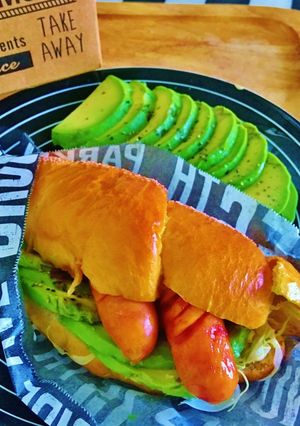 塩ぱんdeキャベアボチーごてもりドッグ-レシピのメイン写真