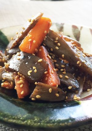 ごぼうコンニャク甘辛煮-レシピのメイン写真
