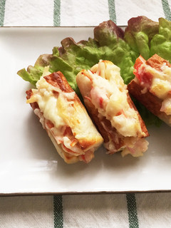 お弁当に♪♪ちくわのチーズかにかま焼き-レシピのメイン写真