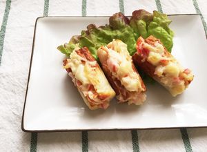 お弁当に♪♪ちくわのチーズかにかま焼き-レシピのメイン写真