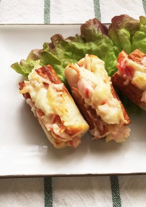 お弁当に♪♪ちくわのチーズかにかま焼き-レシピのメイン写真