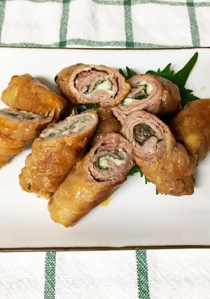 お弁当に♪♪チーズと梅の豚肉まき-レシピのメイン写真
