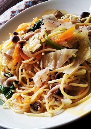 ランチに～簡単和風スープスパゲティ-レシピのメイン写真