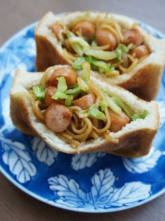 ソース焼きそばのホットポケットサンド-レシピのメイン写真