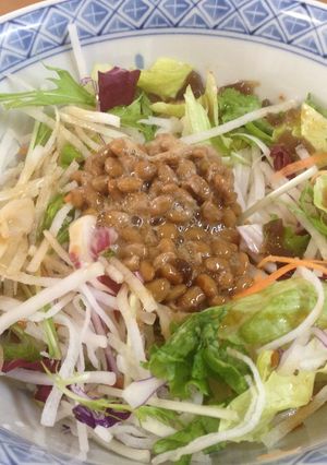 こんにゃく麺のスゴうま納豆サラダ-レシピのメイン写真
