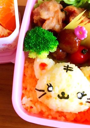 キャラ弁⁂トラ柄猫ちゃん-レシピのメイン写真