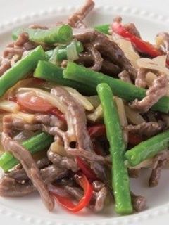 いんげん豆と牛肉の細切り炒め-レシピのメイン写真