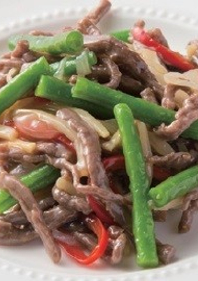 いんげん豆と牛肉の細切り炒め-レシピのメイン写真