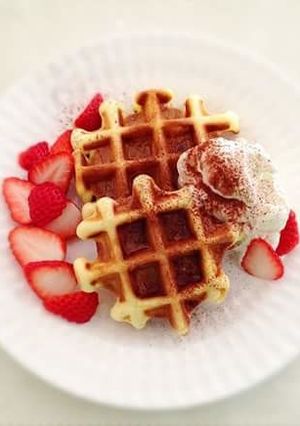 ホットケーキミックスで手抜きワッフル-レシピのメイン写真