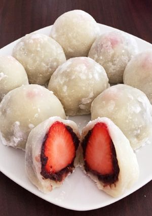 いちご大福 (豆腐と白玉粉)-レシピのメイン写真