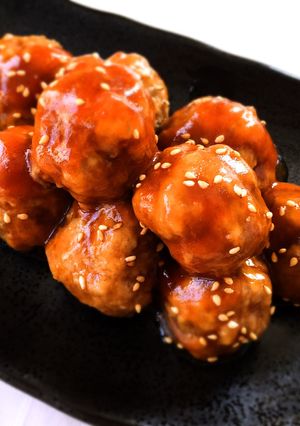 揚げなくても美味しい♪甘酢あんの肉団子-レシピのメイン写真