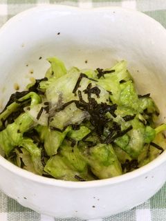 レタスとのりのさっぱりサラダ-レシピのメイン写真
