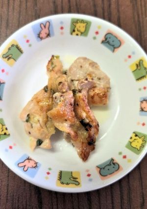 【保育所給食】鶏肉の若草焼き-レシピのメイン写真