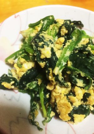 ☆めっちゃ簡単☆美味しいほうれん草卵炒め-レシピのメイン写真